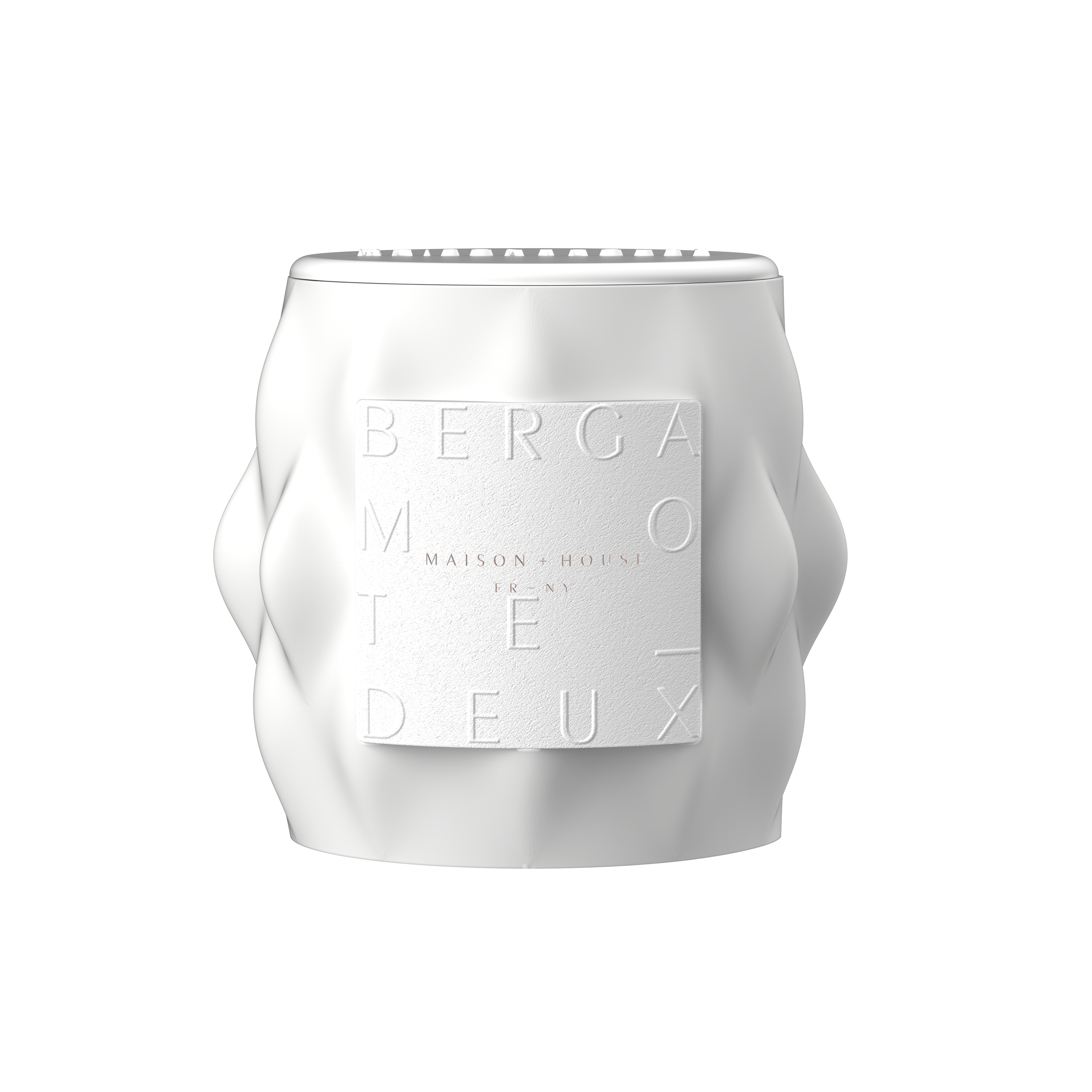 Maison+House Candles Bergamote Deux Artisanal French-Fragrance Candle in Limoges Porcelain