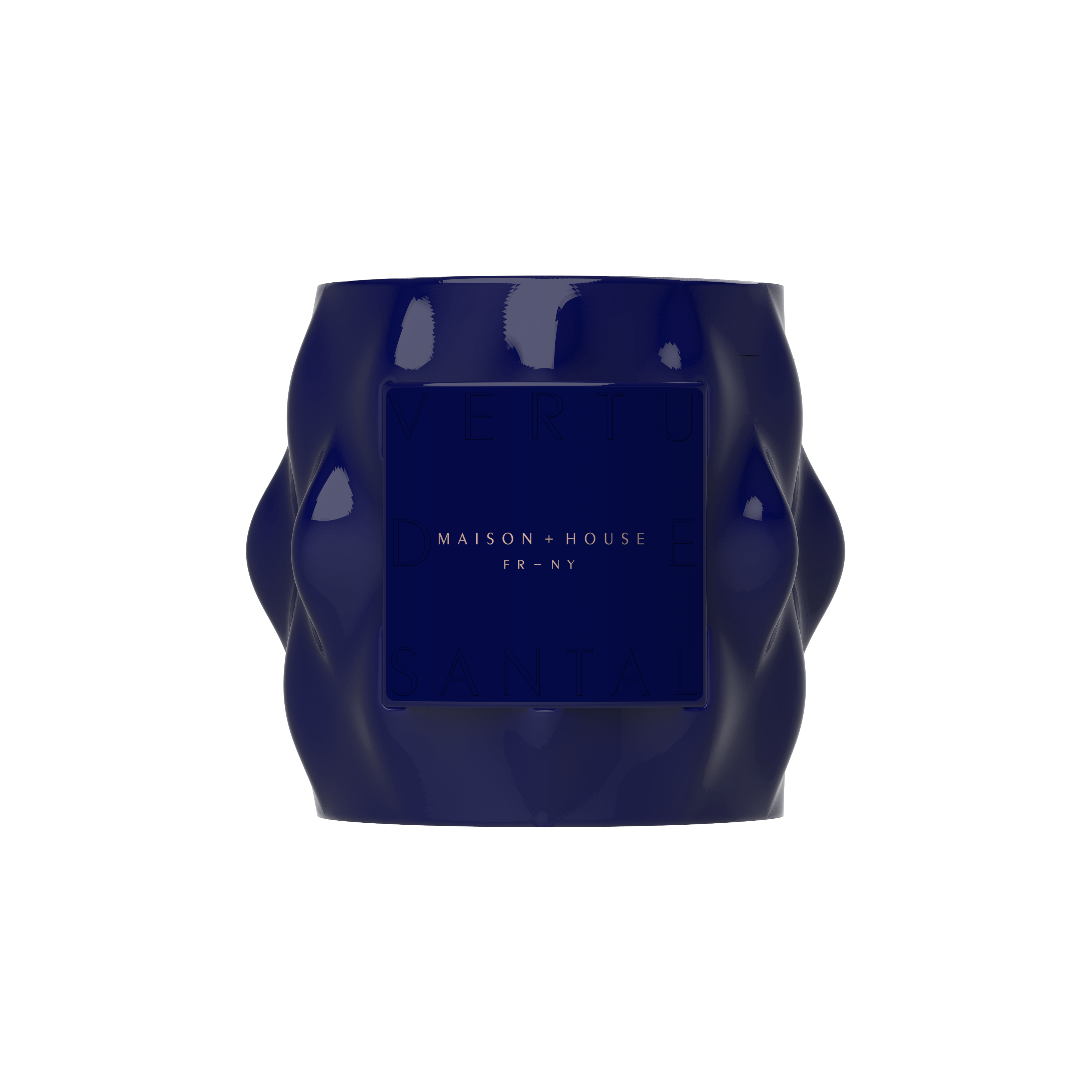 Maison+House Vertu de Santal Artisanal French-Fragrance Candle in Limoges Porcelain