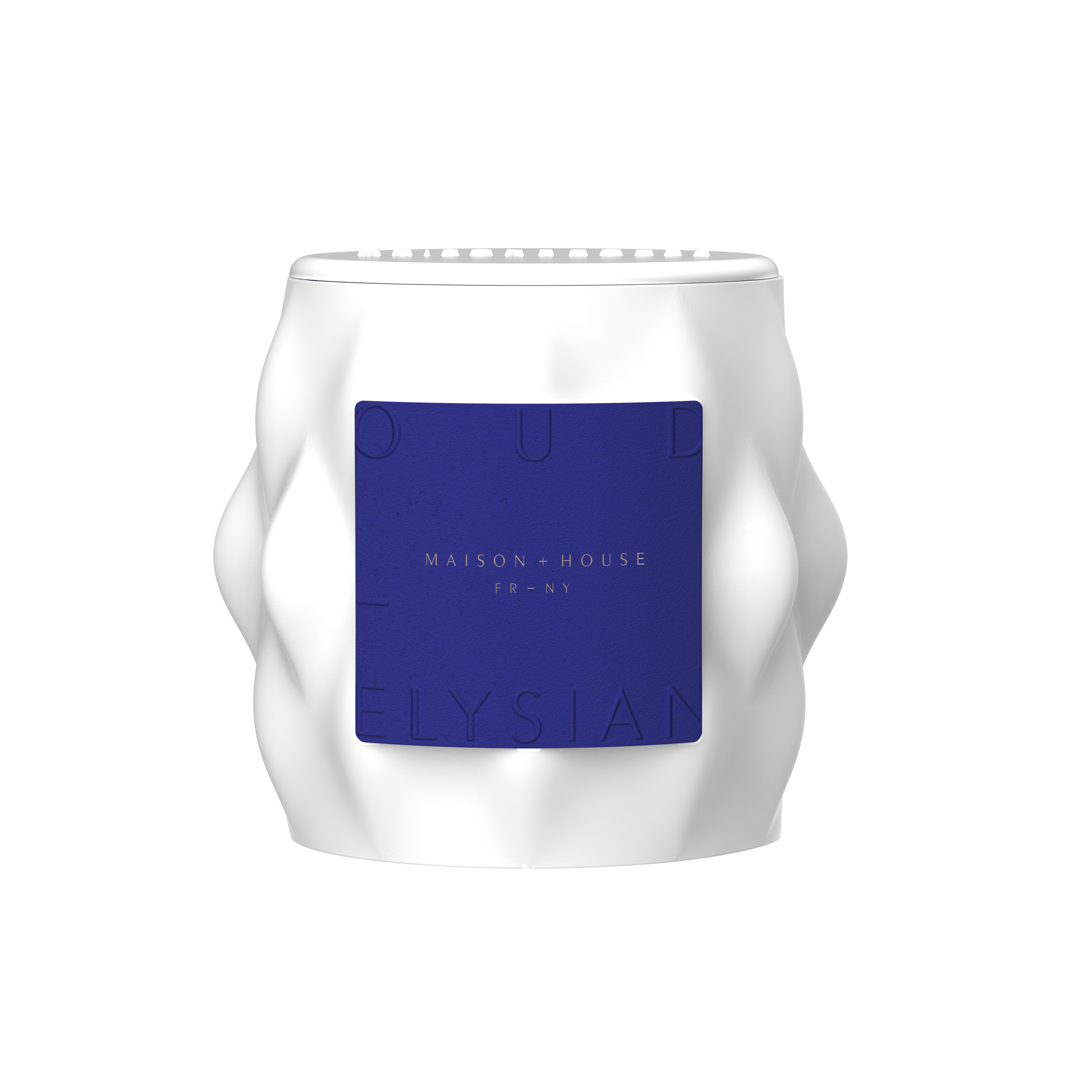 Maison+House Oud Elysian Artisanal French-Fragrance Candle in Limoges Porcelain — Reserve Collection —